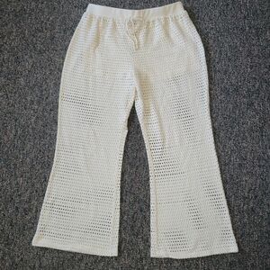 C&C California Cream Crochet/knit Beach Pants